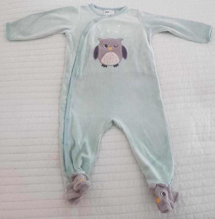 Pakje pyjama baby kleding maat 74 groen huispak uil ster, Kinderen en Baby's, Babykleding | Maat 74, Gebruikt, Jongetje of Meisje