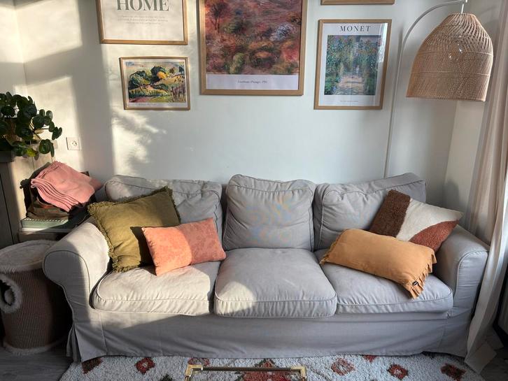 Ikea EKTORP 3-zitsbank, Huis en Inrichting, Banken | Bankstellen, Zo goed als nieuw, Rechte bank, Driepersoons, 200 tot 250 cm