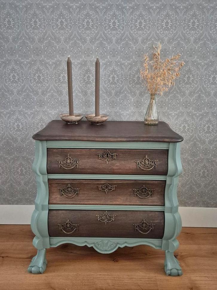 Uniek Vintage dressoir – Gerestaureerd & Vol Karakter, Huis en Inrichting, Kasten | Dressoirs, Zo goed als nieuw, 50 tot 100 cm