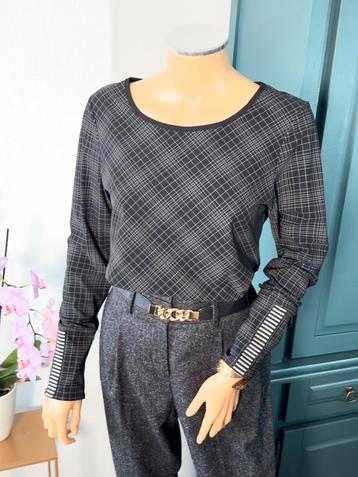 STUDIO ANNELOES top maat S - blauw - beige - strepen beschikbaar voor biedingen