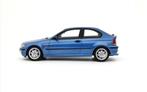BMW E46 318 TI COMPAC BLAUW 2002 schaal 1/18 OTTO OT462, Hobby en Vrije tijd, Modelauto's | 1:18, Verzenden, Nieuw, Auto, OttOMobile