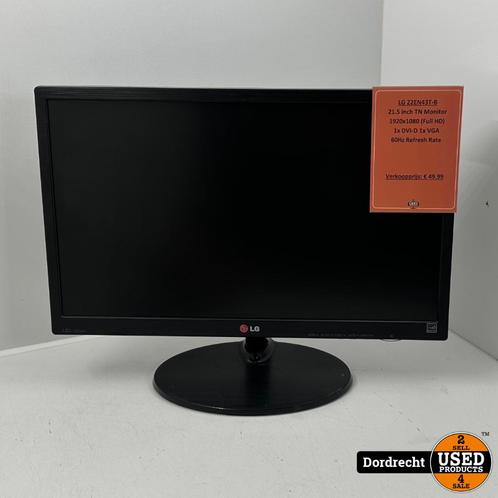 LG 22EN43T-B Monitor | Met garantie, Computers en Software, Monitoren, Zo goed als nieuw, 60 Hz of minder, DVI, VGA, TN, Full HD