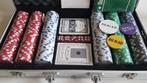 luxe Pokerset aluminium Koffer, Hobby en Vrije tijd, Gezelschapsspellen | Kaartspellen, Nieuw, Ophalen