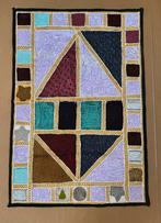 Handgemaakt India kleed met glaskralen - 143x100 cm, 100 tot 150 cm, Wit, 200 cm of meer, Ophalen of Verzenden