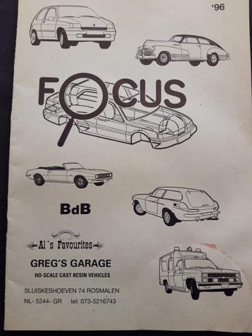 catalogus Focus - BdB - Al's Favorites - Greg's Garage H0 beschikbaar voor biedingen