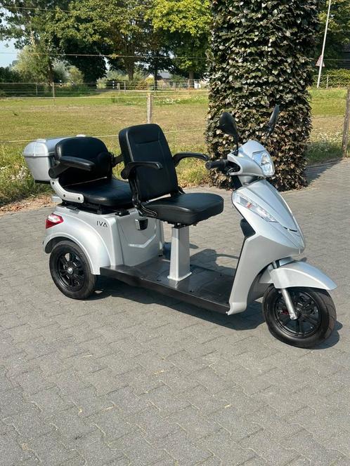 Duo scootmobiel IVA E1000 lithium accu, Diversen, Brommobielen en Scootmobielen, Zo goed als nieuw, Overige merken, 36 t/m 45 km