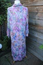 Jurk roze/ groen Caroline Biss mt 46 Maxi Dress, Groen, Onder de knie, Zo goed als nieuw, Maat 46/48 (XL) of groter