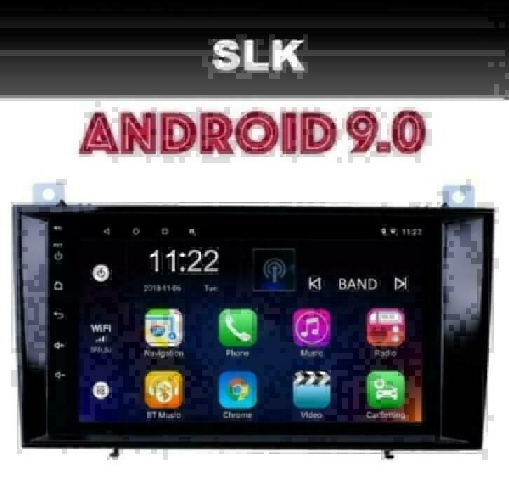 Mercedes SLK R171 radio navigatie 8'' android 9.0 wifi dab+, Auto diversen, Autoradio's, Nieuw, Ophalen of Verzenden