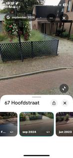 Hekwerk met electrische poort, Tuin en Terras, Ophalen of Verzenden, Gebruikt, IJzer, Dubbelstaafmat hekwerk