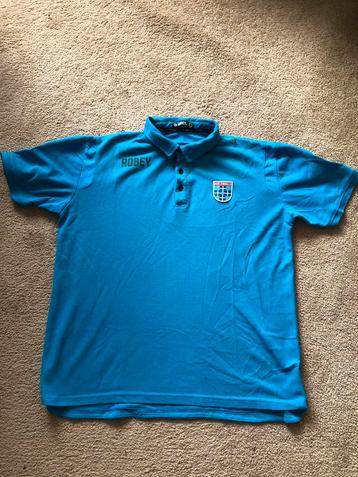 Vintage blauw poloshirt PEC Zwolle Robey maat L beschikbaar voor biedingen