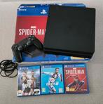 PlayStation 4 Slim 1TB + fifa 19, ufc2, spiderman, Ophalen, Zo goed als nieuw, Met 1 controller, Slim