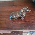 Bronzen beeld van teckel, Ophalen of Verzenden