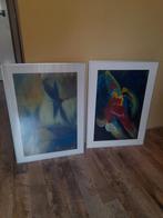 Kust 2 schilderijen retro classic nijtmans geschilderd 50+70, Antiek en Kunst, Kunst | Schilderijen | Abstract, Ophalen of Verzenden