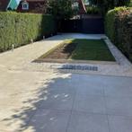 Keramische Tuintegels 60x60x4cm Beige Keramiek op Beton, Ophalen of Verzenden, Nieuw, Keramiek, Terrastegels