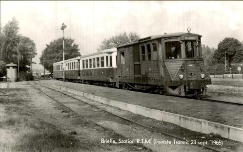 Station R.T.M. Brielle (1965), Verzamelen, Ansichtkaarten | Nederland, Ongelopen, Zuid-Holland, 1960 tot 1980, Ophalen of Verzenden