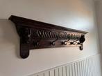 Vintage houten wandkapstok, Huis en Inrichting, Woonaccessoires | Kapstokken, Wandkapstok, Gebruikt, Ophalen of Verzenden, Minder dan 100 cm