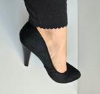 NIEUWE MANFIELD PUMPS MAAT 38. Zwart dames hak leer bont, Pumps, Zwart, Ophalen of Verzenden, Zo goed als nieuw