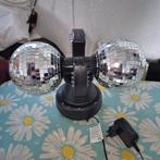 Discolamp met roterende spiegelbollen, Ophalen of Verzenden