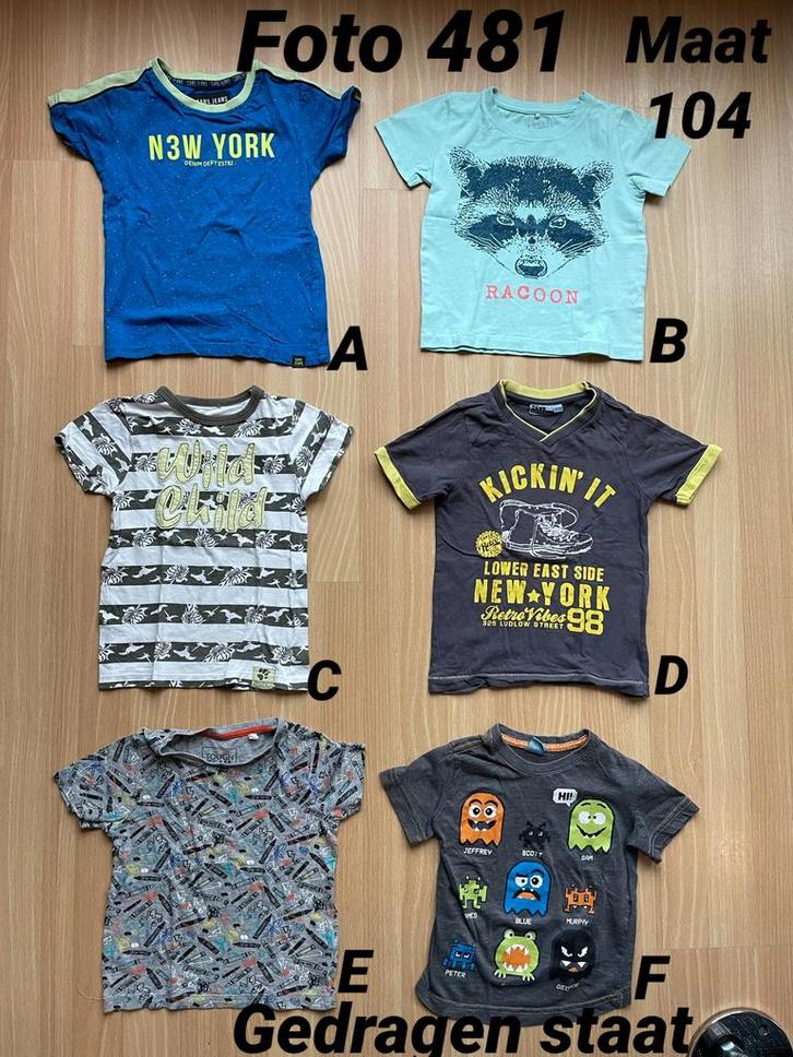 Shirt jongen maat 104 gedragen staat *foto 481*, Kinderen en Baby's, Kinderkleding | Maat 104, Gebruikt, Jongen, Shirt of Longsleeve