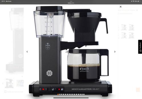 DE Moccamaster  Nieuw kleur: Antraciet of Chrome, Witgoed en Apparatuur, Koffiezetapparaten, Nieuw, Gemalen koffie, Koffiemachine