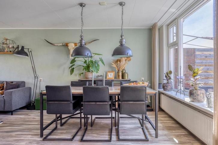 Industriële Eettafel Lampen Set, Huis en Inrichting, Tafels | Eettafels, Gebruikt, Minder dan 50 cm, Rond, Metaal, Ophalen