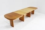 Vintage Deense grote ovalen uitschuifbare eettafel XL, Ophalen, Gebruikt, Vintage, 200 cm of meer