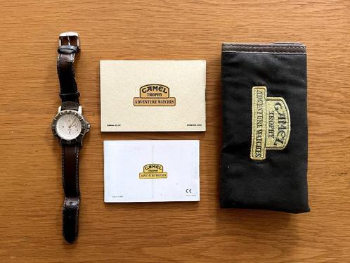 Camel Trophy Horloge compleet met boekjes en origineel tasje, Sieraden, Tassen en Uiterlijk, Horloges | Heren, Gebruikt, Polshorloge