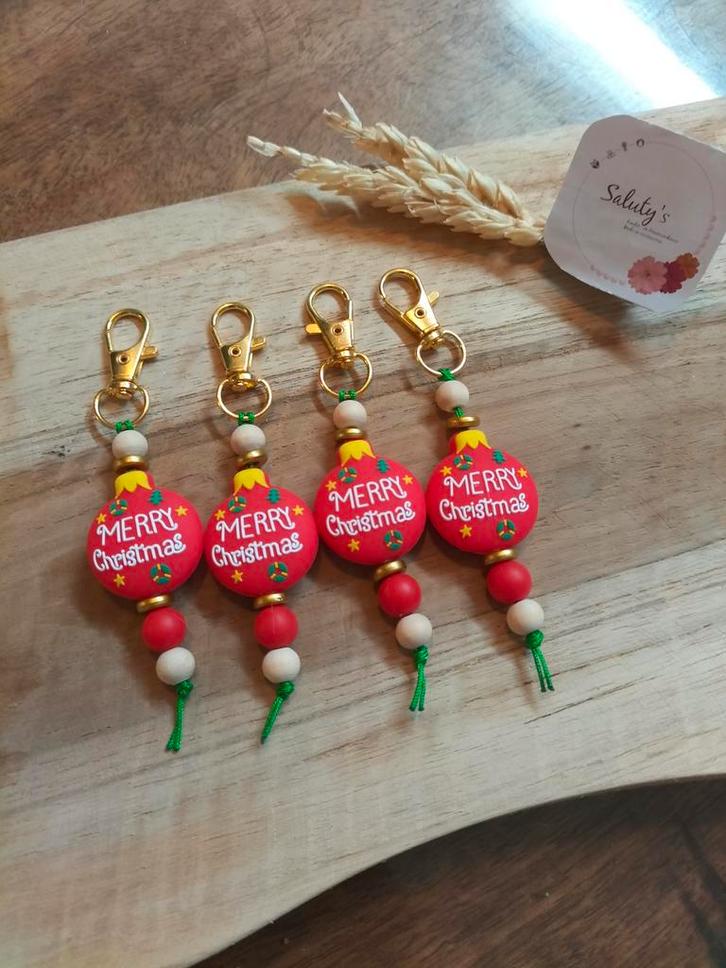 Nieuw • Kerst bedankje • Tashanger/sleutelhanger, Verzamelen, Sleutelhangers, Nieuw, Knuffel of Figuurtje, Ophalen of Verzenden