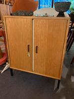 Vintage mini opbergkastje “blond” op zwarte pootjes, Ophalen, 50 tot 100 cm, Zo goed als nieuw, Minder dan 100 cm