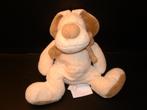 TIAMO HOND VELOURS WIT MET BEIGE NEUS OREN STRIK EN ONDERKAN, Ophalen of Verzenden, Nieuw, Hond
