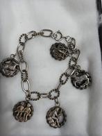 Vintage Zilveren Bedelarmband met Sterrenbeelden, Sieraden, Tassen en Uiterlijk, Antieke sieraden, Ophalen of Verzenden, Overige materialen