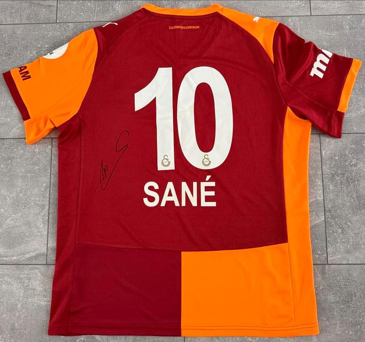 Gesigneerd Galatasaray shirt Leroy Sane, Sport en Fitness, Voetbal, Nieuw, Shirt, Maat L, Ophalen
