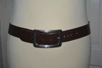 modieuze bruine stevige leren riem, 95cm, Echt leder, 90 tot 100 cm, Tailleriem, Ophalen of Verzenden