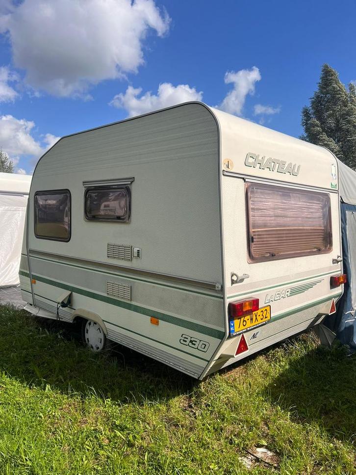 Chateau LaCar 330  caravan zeer compleet! voortent en luifel, Caravans en Kamperen, Caravans, Particulier, tot en met 4, 500 - 750 kg