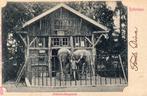 Rotterdam - Diergaarde Dierentuin Olifant met oppasser 1901, Ophalen of Verzenden, Voor 1920, Gelopen, Zuid-Holland