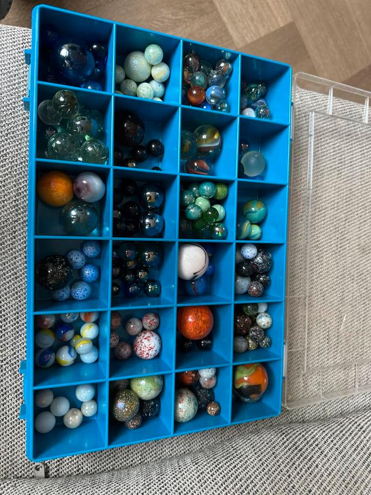 Grote verzameling knikkers - vele soorten!, Kinderen en Baby's, Speelgoed | Overig, Gebruikt, Jongen of Meisje, Ophalen of Verzenden