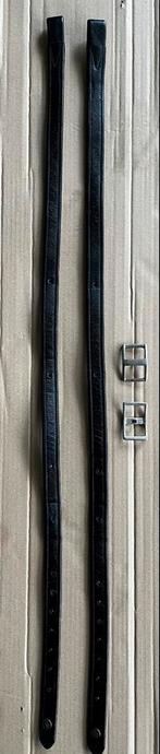 BR Beugelriemen (enkel) dressage soft . Kleur: zwart/zilver, Ophalen of Verzenden, Zo goed als nieuw, Dressuur