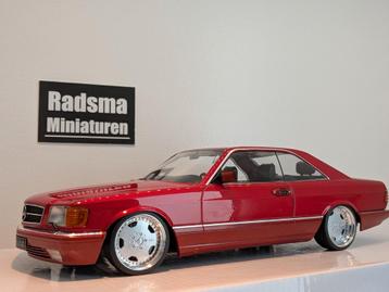 Mercedes-Benz 500 SEC + AMG Monoblocks - 1:18 KK-Scale beschikbaar voor biedingen