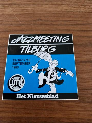 1450 Jazzmeeting Tilburg 1988 Sticker beschikbaar voor biedingen