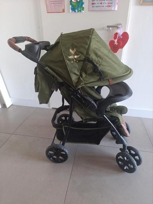 Lionelo Emma Buggy army green, Kinderen en Baby's, Buggy's, Gebruikt, Overige merken, Verstelbare rugleuning, Zonnekap, Ophalen