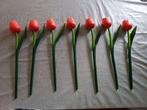 7 Houten Tulpen 38 cm lang, Huis en Inrichting, Woonaccessoires | Kunstplanten en Kunstbloemen, Ophalen of Verzenden, Zo goed als nieuw