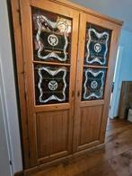 grenen kast met art deco raampjes, Antiek en Kunst, Antiek | Meubels | Kasten, Ophalen