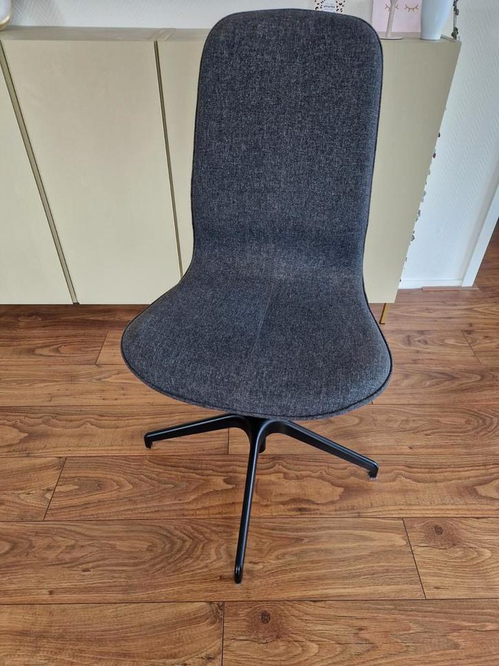 Langfjäll bureaustoel van Ikea in antraciet, Huis en Inrichting, Stoelen, Eén, Grijs, Ophalen