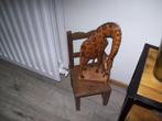 30x12x7cm  houten giraf met jong, Antiek en Kunst, Ophalen