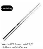 Westin W3 Powercast-T 8,3” -2,48mtr.- 60-180gram, Watersport en Boten, Ophalen of Verzenden, Nieuw, Werphengel