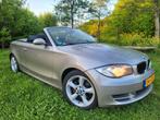 BMW 1-Serie 2.0 118I high executive Cabrio 2008 Grijs, Auto's, 1-Serie, Zwart, Cabriolet, 4 stoelen