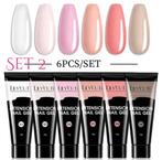 6 stuks Polygel 15ml voor Nagels/Nagelspullen/Nail art, ., Nieuw, Ophalen of Verzenden, .