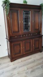Buffetkast met laden donker eiken patinee, Huis en Inrichting, Kasten | Buffetkasten, Ophalen, Gebruikt, 25 tot 50 cm, 200 cm of meer