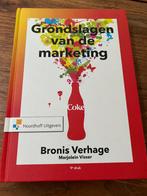 Grondslagen van de marketing, studieboek, Boeken, Studieboeken en Cursussen, Zo goed als nieuw, Bronis Verhage; Marjolein Visser