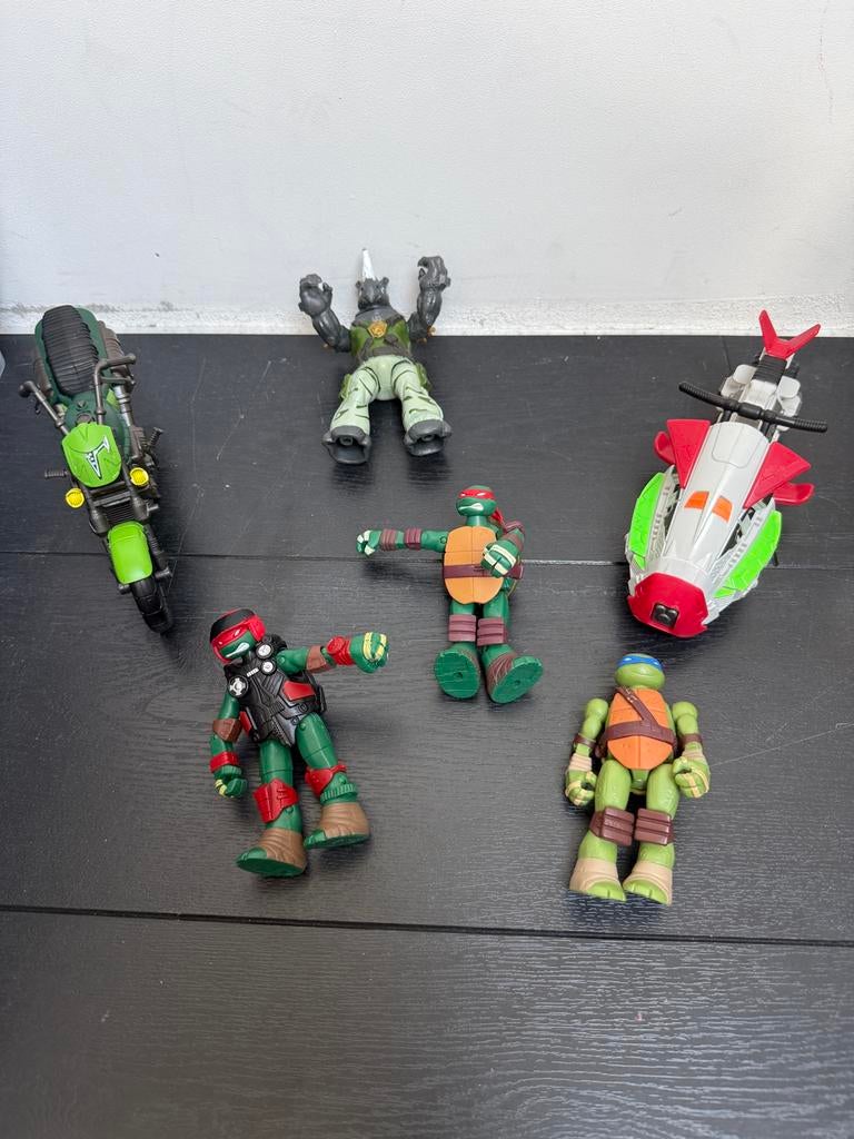 Ninja Turtles speelgoed met voertuigen, Ophalen, Gebruikt, Jongen of Meisje